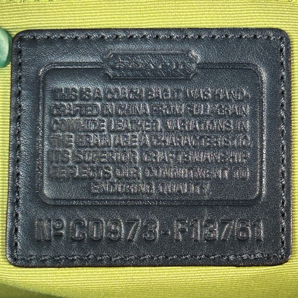 COACH 2009 Gallery Navy Blue Patent Leather Shoulder Bag 💙 - Picture 8 of 17